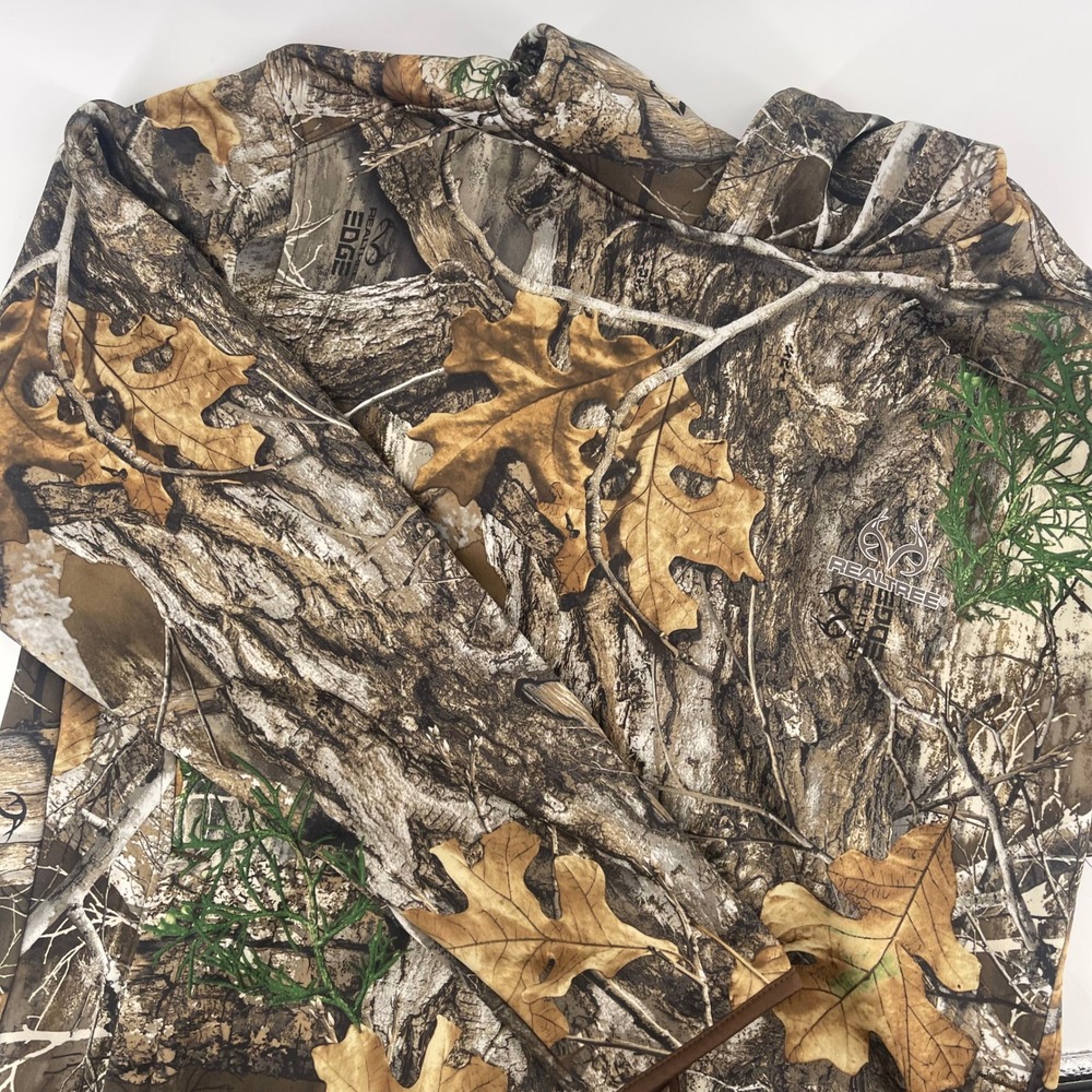 Realtree Edge Camo Hoodie Pullover Long Sleeve Hunting Outdoors‎ Juniors XL